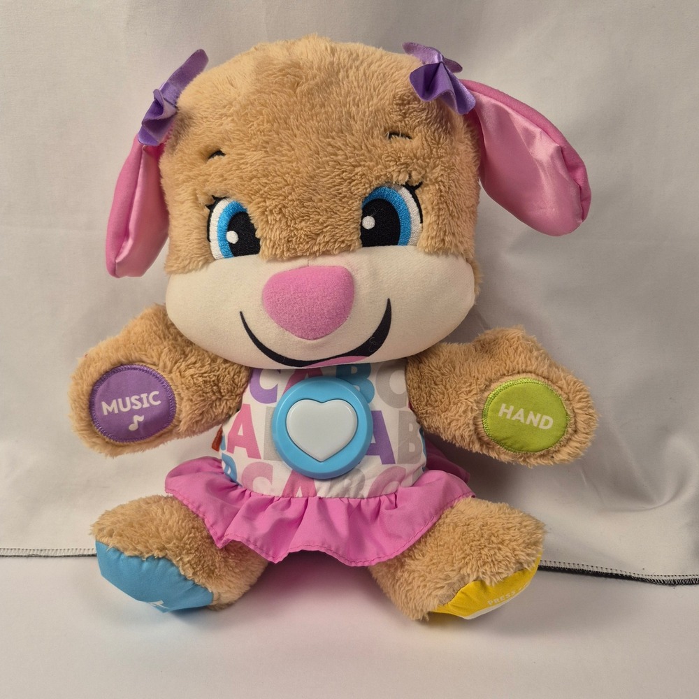 Fisher-Price Laugh & Learn Smart Stage Sis Puppy Girl Plush Pink Educational Toy